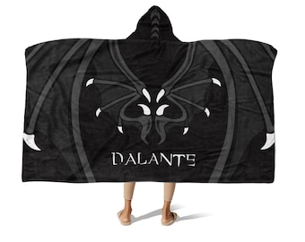 Hooded Fleece Blanket: Dragon Wings