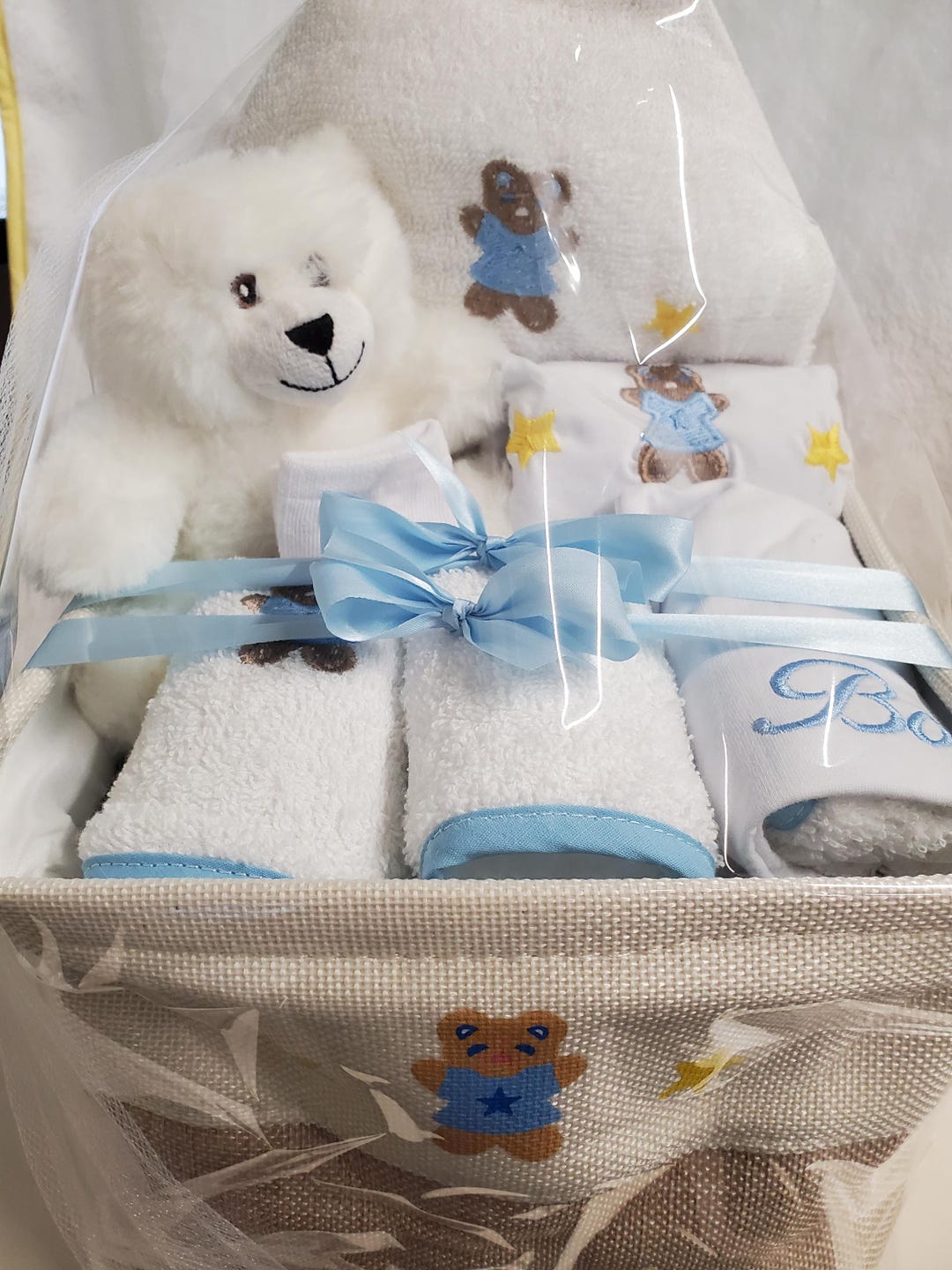 Newborn Boy Gift Basket | Baby Shower Gift for Boys Clearance - Etsy