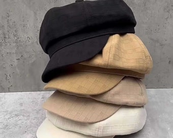 Berretto da strillone retrò per donna uomo, cappello berretto primavera autunno estate per donna, berretto da tassista, cappello Baker Boy, cappello Paperboy, cappello pittore unisex, cappello estivo