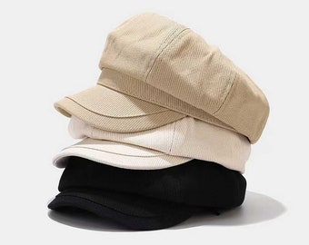 Cappellino retrò Newsboy per gli uomini delle donne, cappello berretto invernale primavera autunno per le donne, berretto del tassista, cappello del ragazzo del fornaio, cappello del paperboy, cappello del pittore unisex, cappello estivo