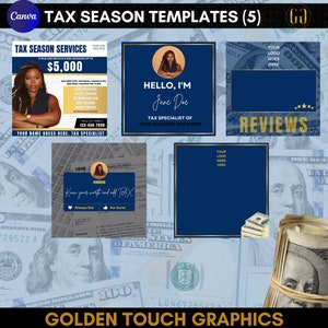 Tax Preparer Flyer, Tax Flyer, Business Flyer, Tax Season Flyer, Income Tax Flyer, Tax Flyers, DIY Flyer, DIY Template, Blue Tax Flyer