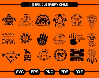 Orange Shirt Day Bundle, Every Child Matters svg, Honour Children Quote svg, Save Children Quote, Every Child Matters cut file