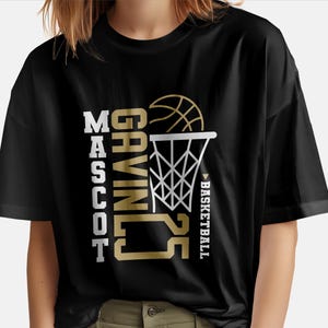 Basketball Team, Basketball Custom, Basketball Moms, Template Svg Png for your team&#39;s mascot, your player, and player number for Cricut