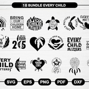 Jedes Kind zählt SVG-Bundle, jedes Kind svg, Kinder Schule svg, sparen Kinder Zitat svg, Orange Shirt Tag für Cricut