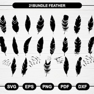 Feather svg, Feather svg Bundle, Feather Clipart, Feather Earring, Feather Vector, Dreamcatcher svg, Feather silhouette,Feather Digital file