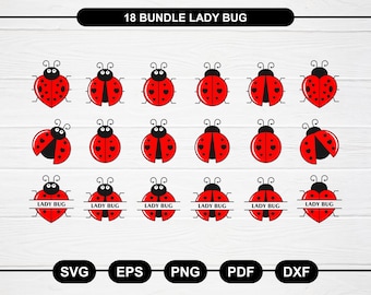 Ladybug svg, Ladybug svg Bundle, Ladybug Clipart, Ladybug Png, Ladybug Cut File Silhouette, Ladybug Files for Cricut
