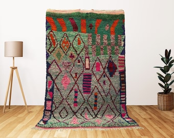 Custom Morocco Rug, Handmade Colorful Carpet, Bohemian Shaggy Rug.