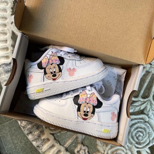 Custom Nike Air Force 1 Minnie Mouse Cartoon Hand Painted Sneakers ...