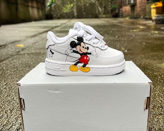 Custom Nike Air Force Kids Cartoon Hand Painted Sneakers