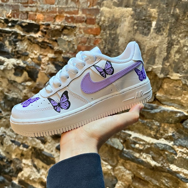 Custom Nike Air Force 1 | Hand Painted Sneakers | Butterfly | Butterfly customs | Personalized Nike Shoes | Custom Kicks Toddler/Kids/Adults