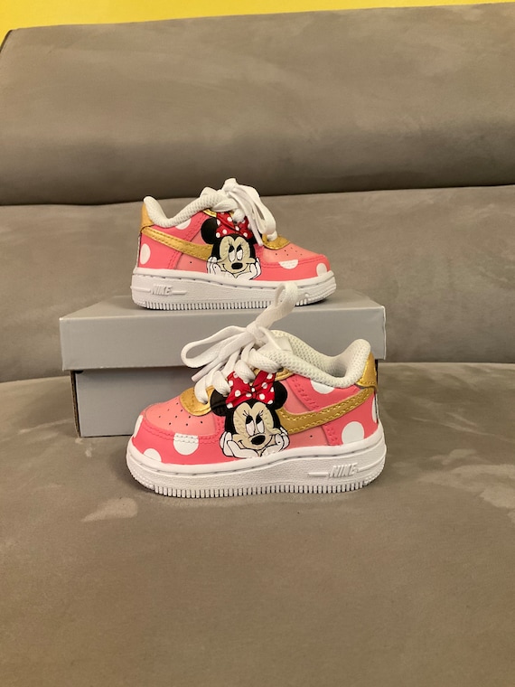 Custom Nike Air Force 1 Hand Painted Sneakers Minnie Mouse - Etsy