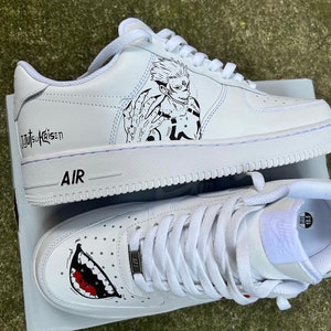 What do you think about anime customs? I painted Itachi and Kakashi from  naruto on these Nike AF1 : r/Sneakers