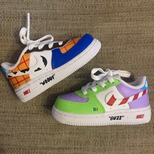 Custom Nike Air Force 1 | Hand Painted Sneakers | buzz | Cartoon | Personalized Nike Shoes AF1 | Custom Kicks Toddler/Kids/Men/Women