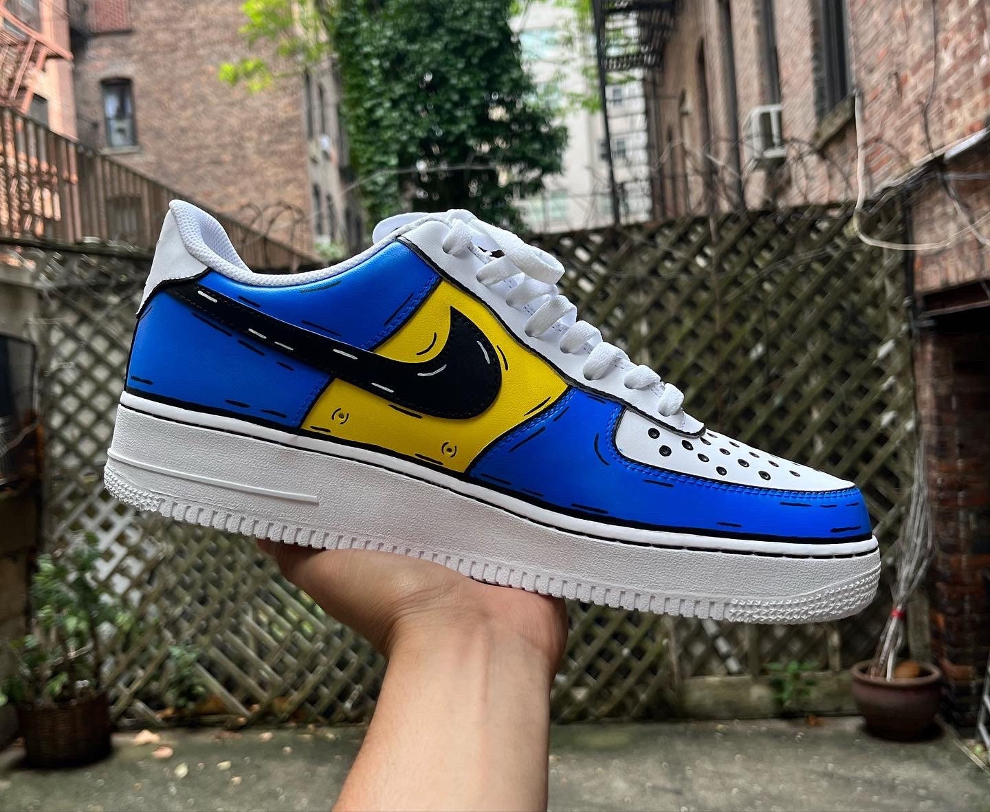 custom hand painted air force 1