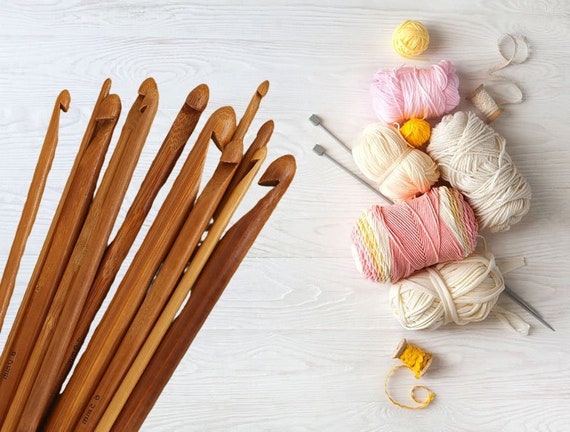 Bamboo Knitting Needles Set Knitting Needle Case Kits for Beginners Wooden  Wood