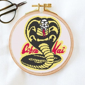Cobra Kai Logo: Cross Stitch Pattern PDF Digital Download