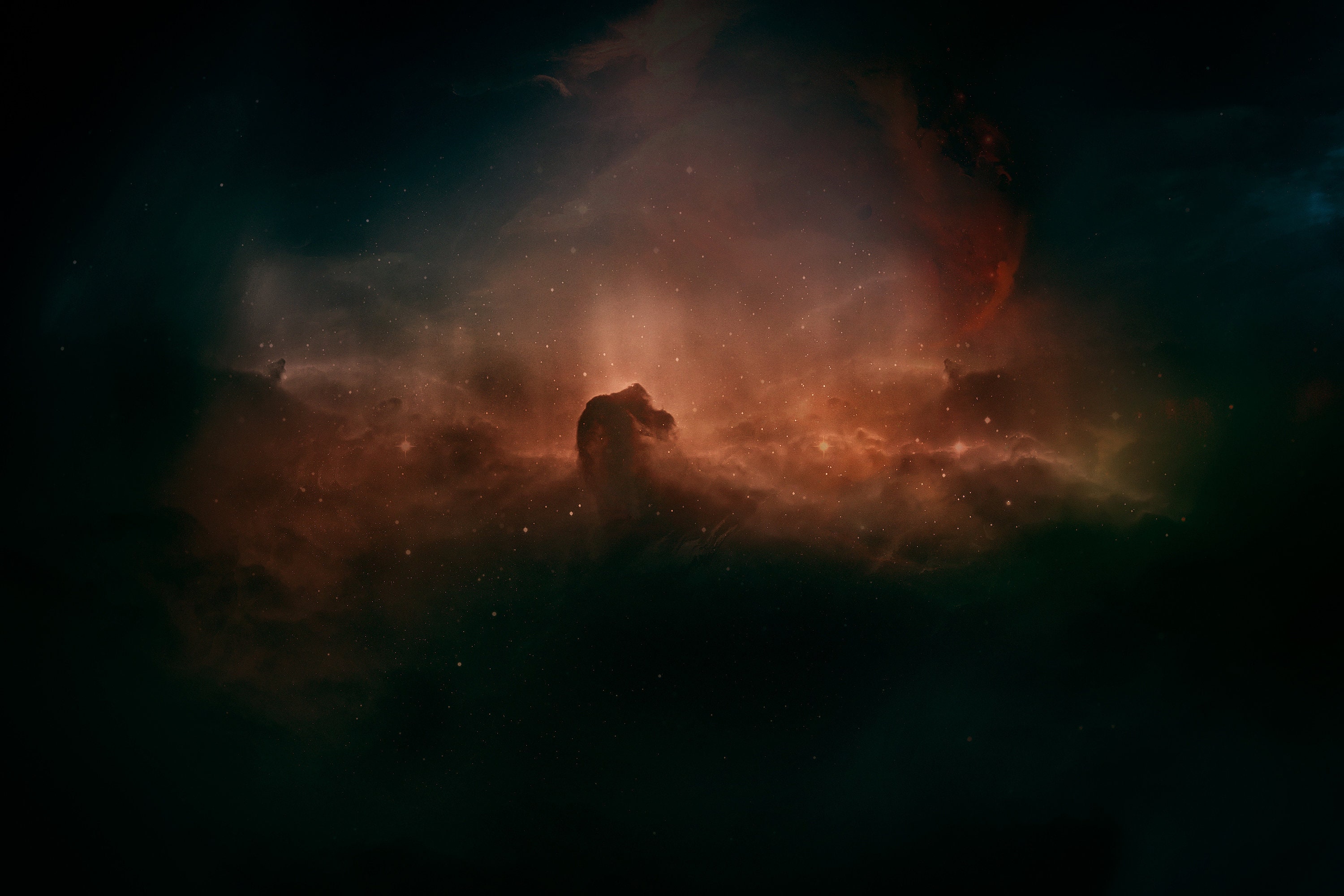 Tableau Cosmos, Art Moderne Comique, Tableau Noir, Peinture Murale Design, sur Bois, Toile Minimalis