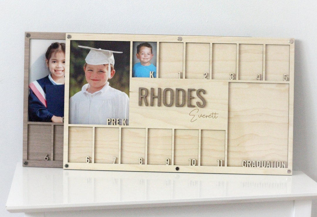 School Photo Frame K 12 Picture Frame School Years Photo Frame Etsy