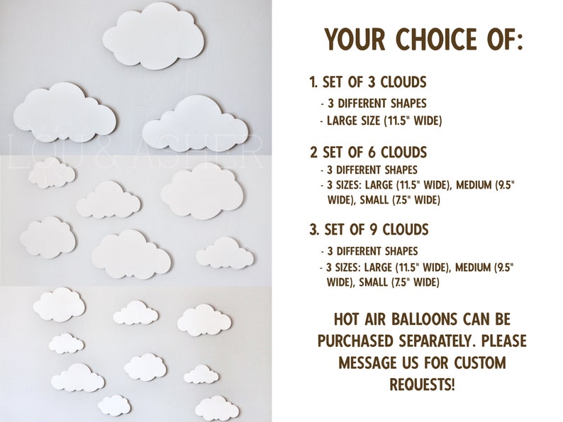 Cloud Nursery Wall Decor Baby Nursery Cloud Cutout Wood Cloud Etsy