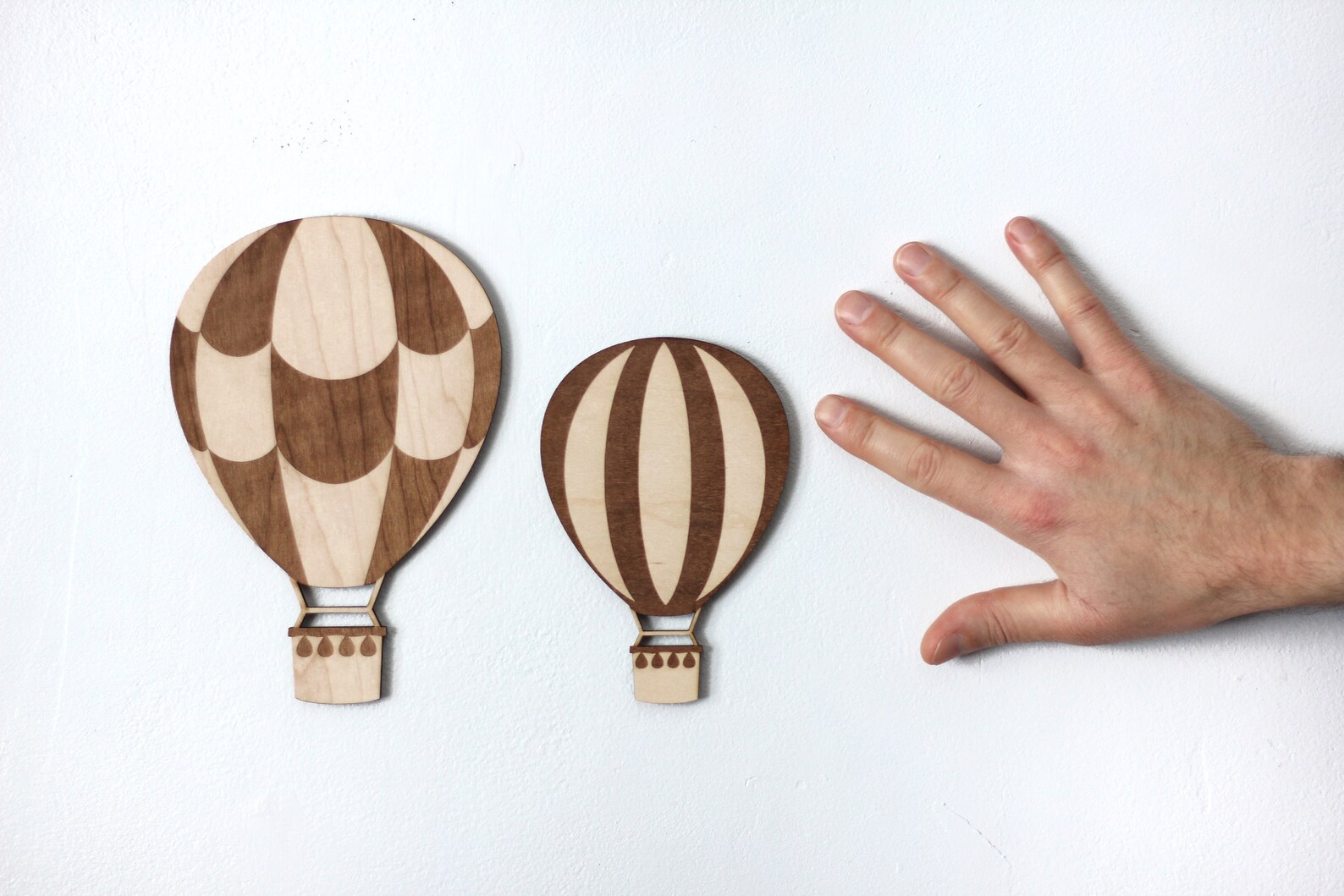 Wood Hot Air Balloon Set for Nursery Baby Girl Cloud Wall Etsy