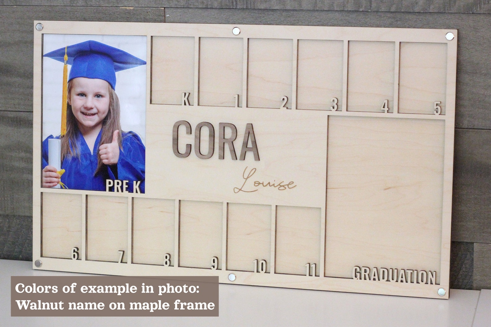 School Picture Frame K12 Photo Frame Preschool to Graduation Etsy