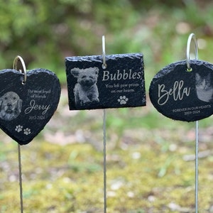 Custom Dog Memorial Stake Pet Garden Marker Custom Pet Memorial Garden Stone Personalized Dog Memorial Garden Stone Pet Memorial Stone Gift
