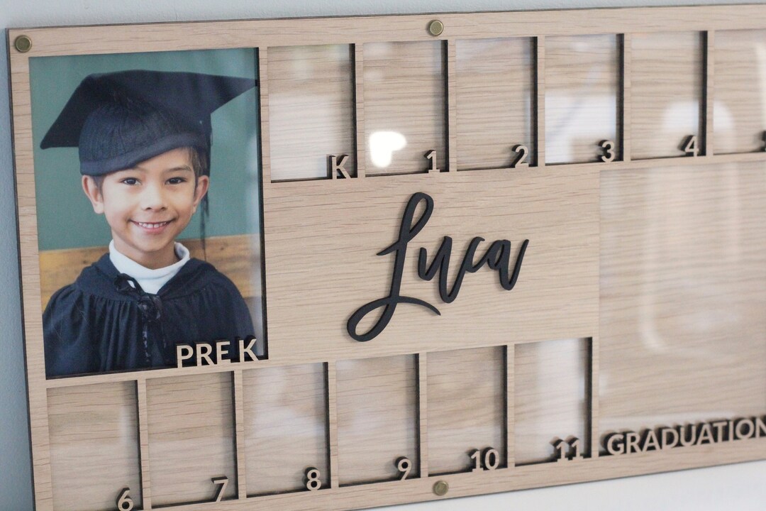 Pre K to Graduation School Picture Frame K12 Photo Display Etsy