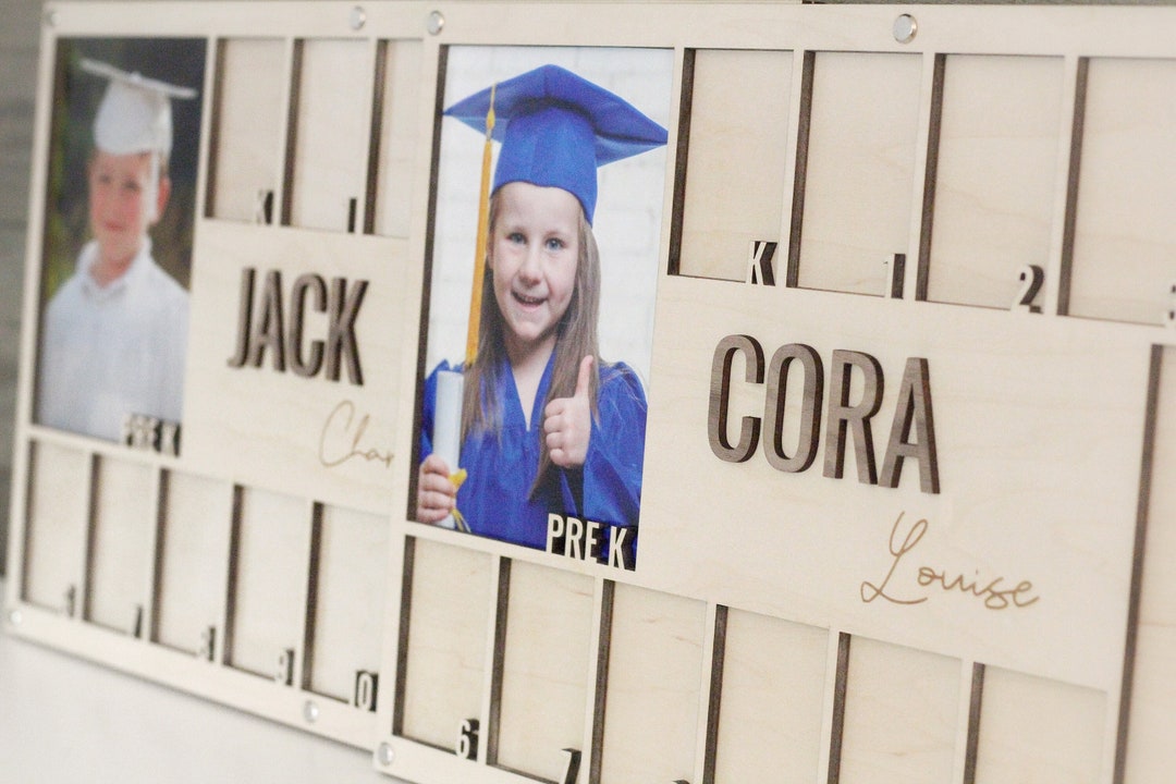 School Picture Frame K12 Photo Frame Preschool to Graduation Etsy