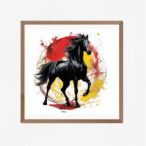 Horse Art for Printing – JPG PNG Digital Clipart Download