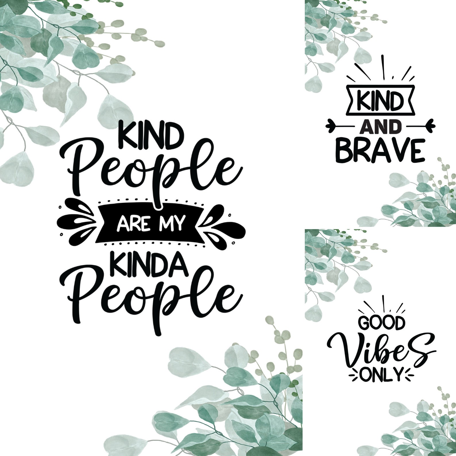 Kindness Printable Cards Digital Cards With Kind Quotes - Etsy