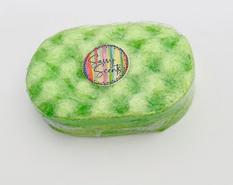 Pear and Freesia Soap Sponge // Exfoliating Sponge // Fragranced Sponge // Soap Filled Sponge // Bath & Body // Gifts  For Her Handmade