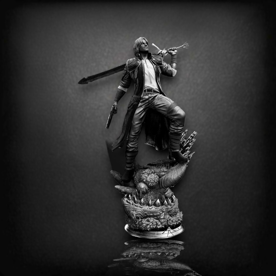 STL file DMC - Devil May Cry skull on Dante's back 😈・3D printing