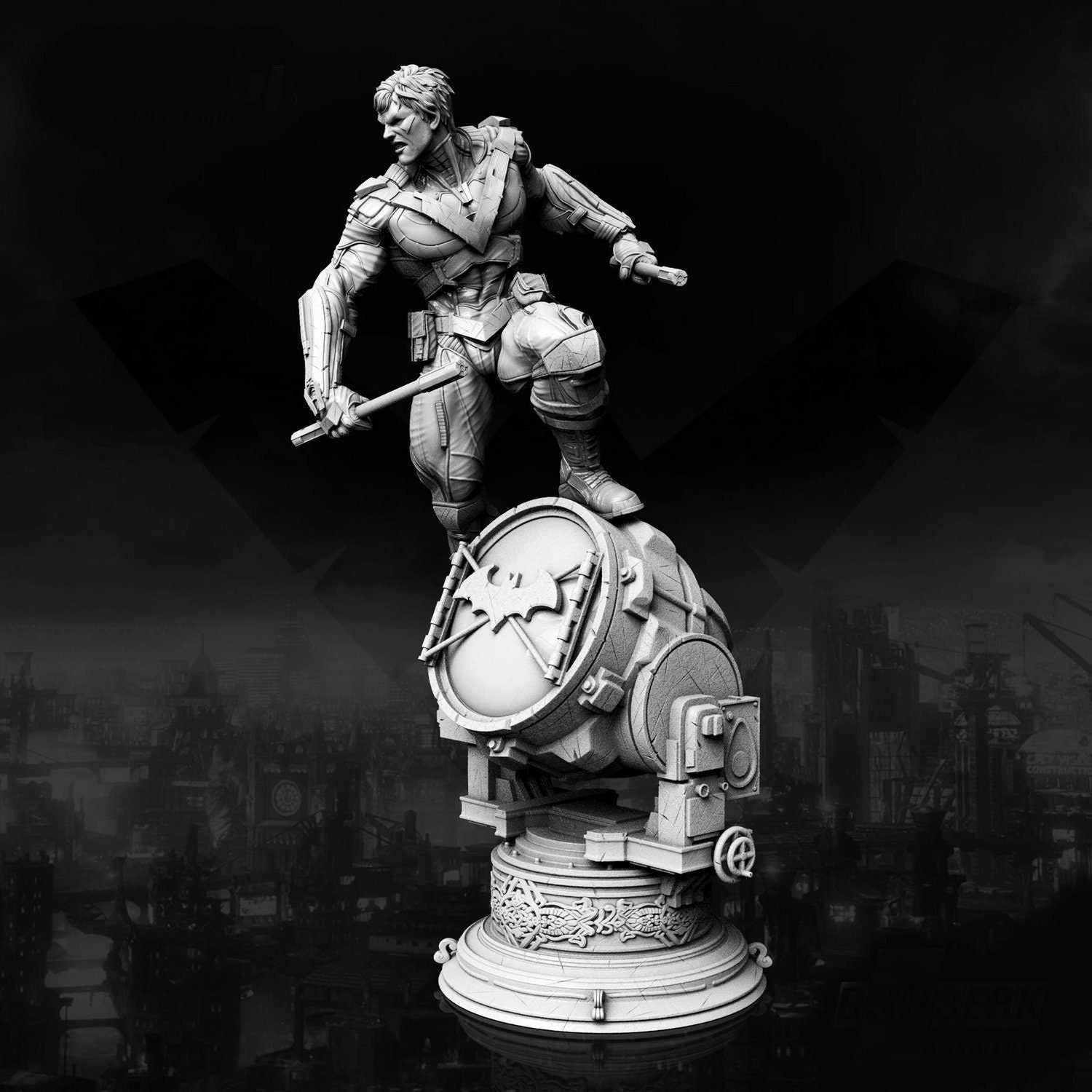 nightwing sculpture