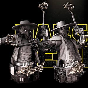 Cad Bane - Resin 3D Print - Physical Model