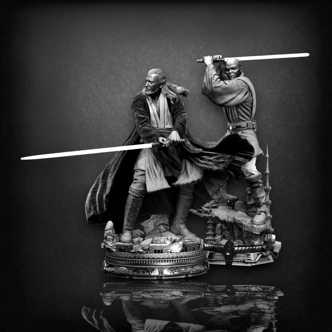 Mace Windu no Qui Gon Jinn Etsy