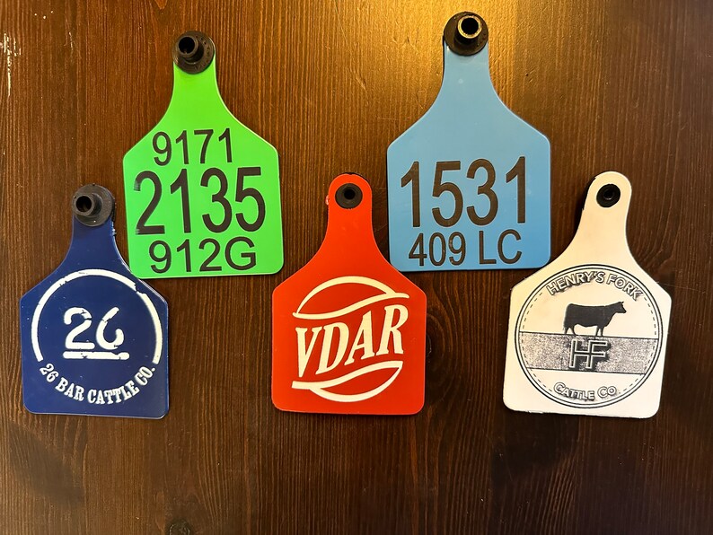 Engraved Cattle Tags Etsy