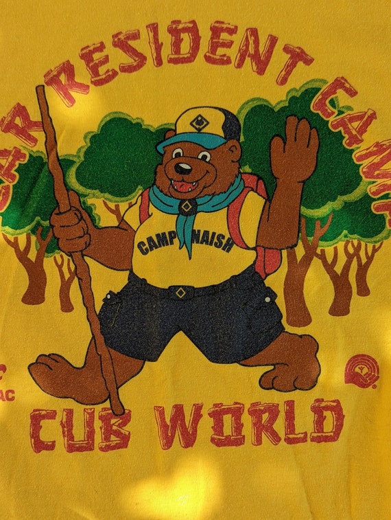 90s Bear camp Cub scout tee