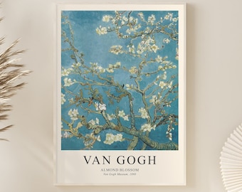 Van Gogh Print, Almond Tree, Almond Blossom, Exhibition Poster, Vincent Van Gogh Poster, Digital Art, Museum Prints, Digital Download