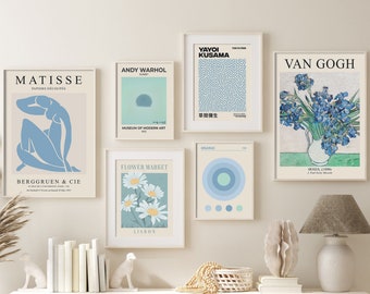 Gallery Wall Set, Set of 6 Prints, Matisse Print Set, Dorm Wall Decor, Print Set, Gallery Wall Art, Trendy Wall Art, Digital Download