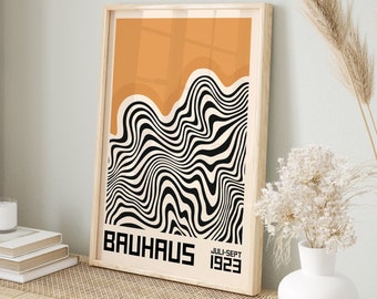 Bauhaus Printable Exhibition Poster, Bauhaus Art, Geometric Prints, Bauhaus Print, Bauhaus Wall Art, Gallery Wall Art, Digital Art Print