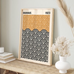 Bauhaus Print Art, Bauhaus Exhibition Poster, Exhibition Wall Art, Printable Wall Art, Wall Art Print, Geometric Home Decor, Digital Print