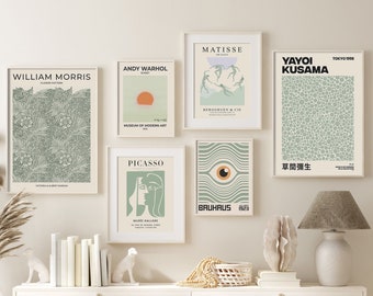 Gallery Wall Set, Set of 6 Prints, Matisse Print, Dorm Wall Decor, Print Set, Gallery Wall Art, Trendy Wall Art, Home Decor, Digital Art Set