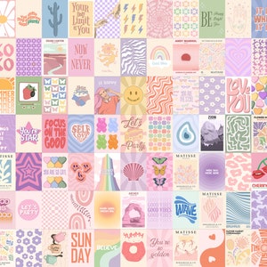 80 PCS Danish Pastel Aesthetic Wall Collage Kit, Danish Pastel Decor, Danish Pastel Poster Set, Aesthetic Collage Kit, Digital Download