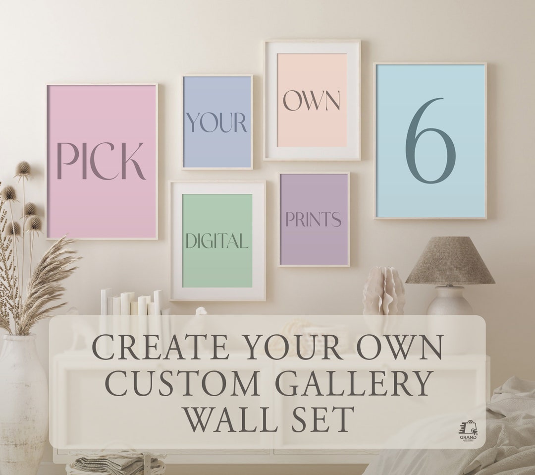 Custom Gallery Wall Set of 6 Prints, Pick Your Own 6 Prints, Custom