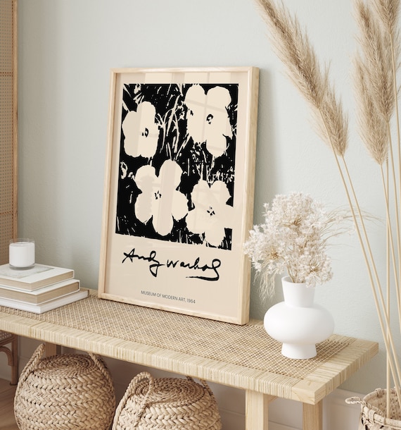 Adam Lister Andy Warhol Flowersプリントアート アンディ・ウォーホル/フラワーズ/アート・プリント額装品/Andy Warhol