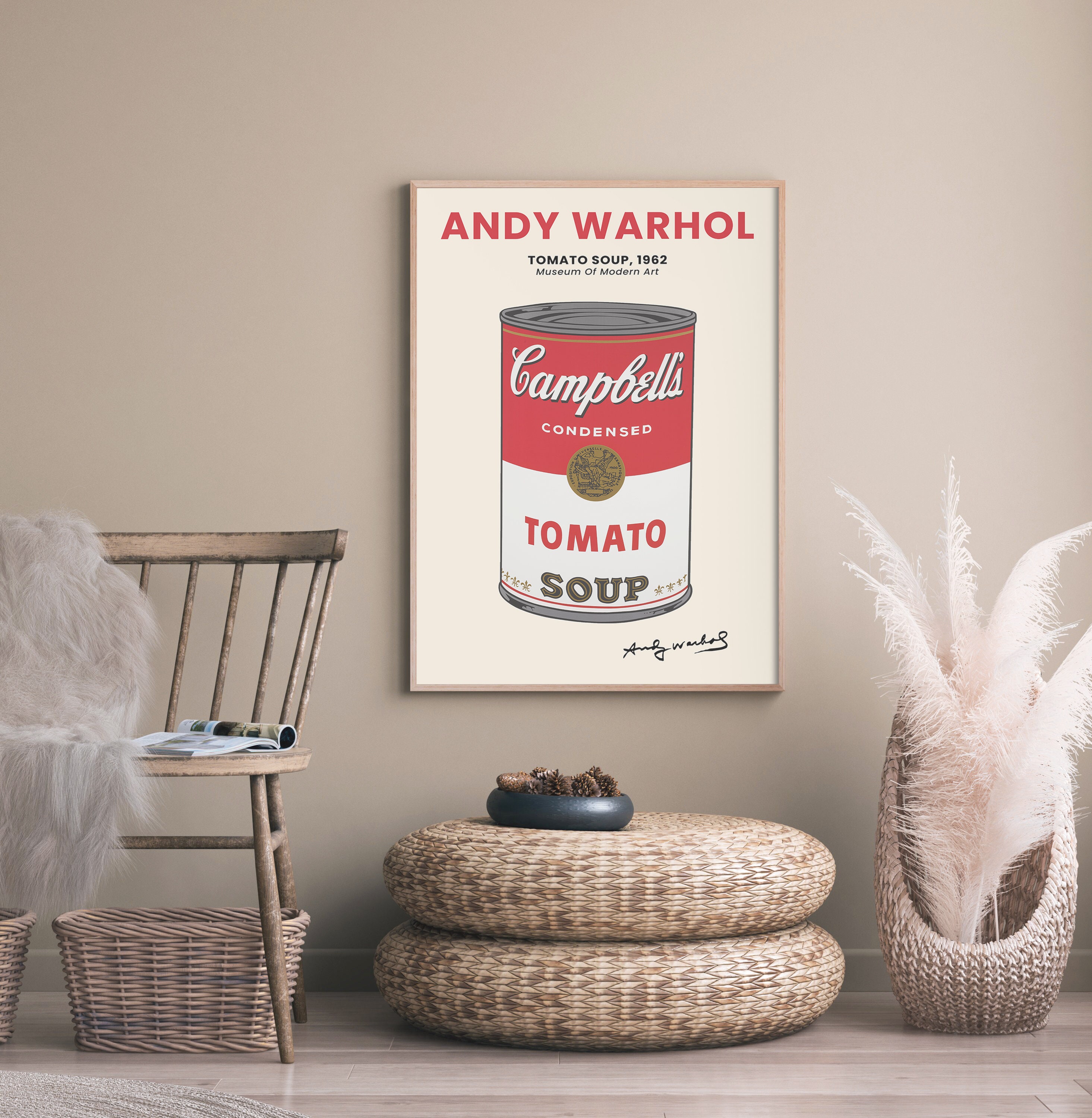 特別額装マット作品/Campbell Soup I Tomato/ウォーホル Amazon.com: Andy Warhol 