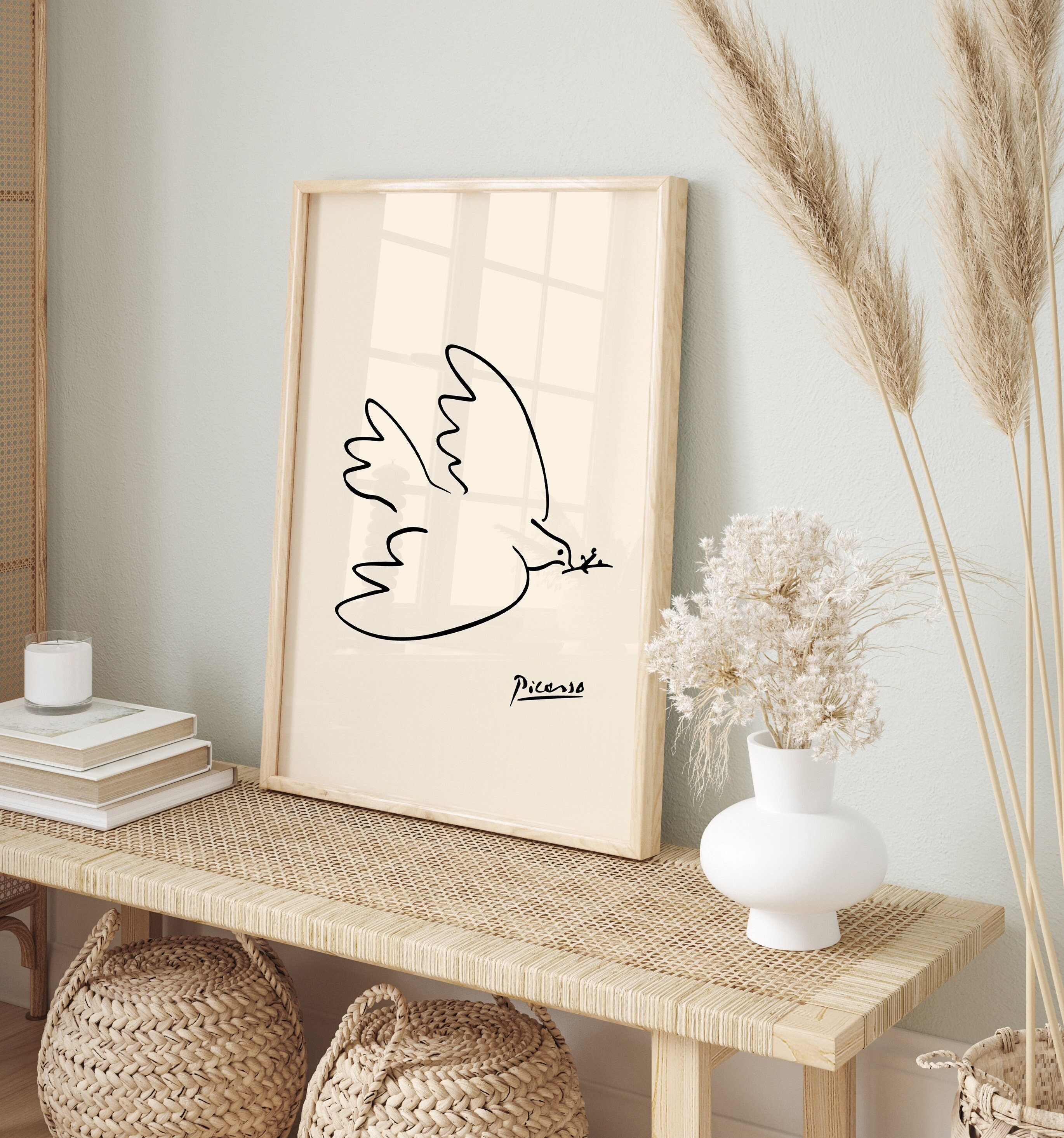 Minimalist tattoo boho origami paper duck silhouette art icon canvas prints  for the wall • canvas prints vintage, vector, trendy