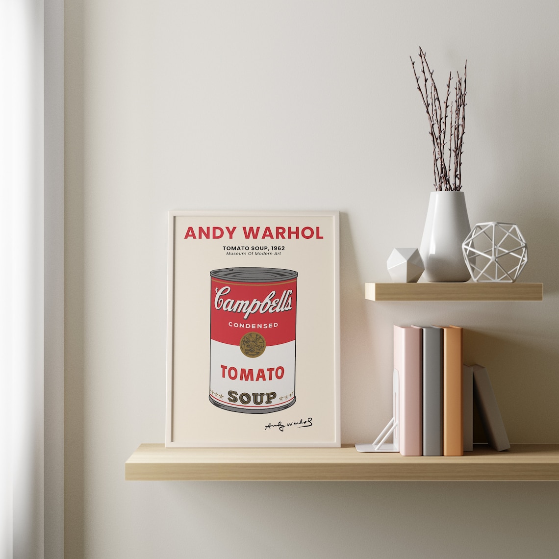 Andy Warhol Tomato Soup, Campbells Soup Print, Warhol Pop Art ...