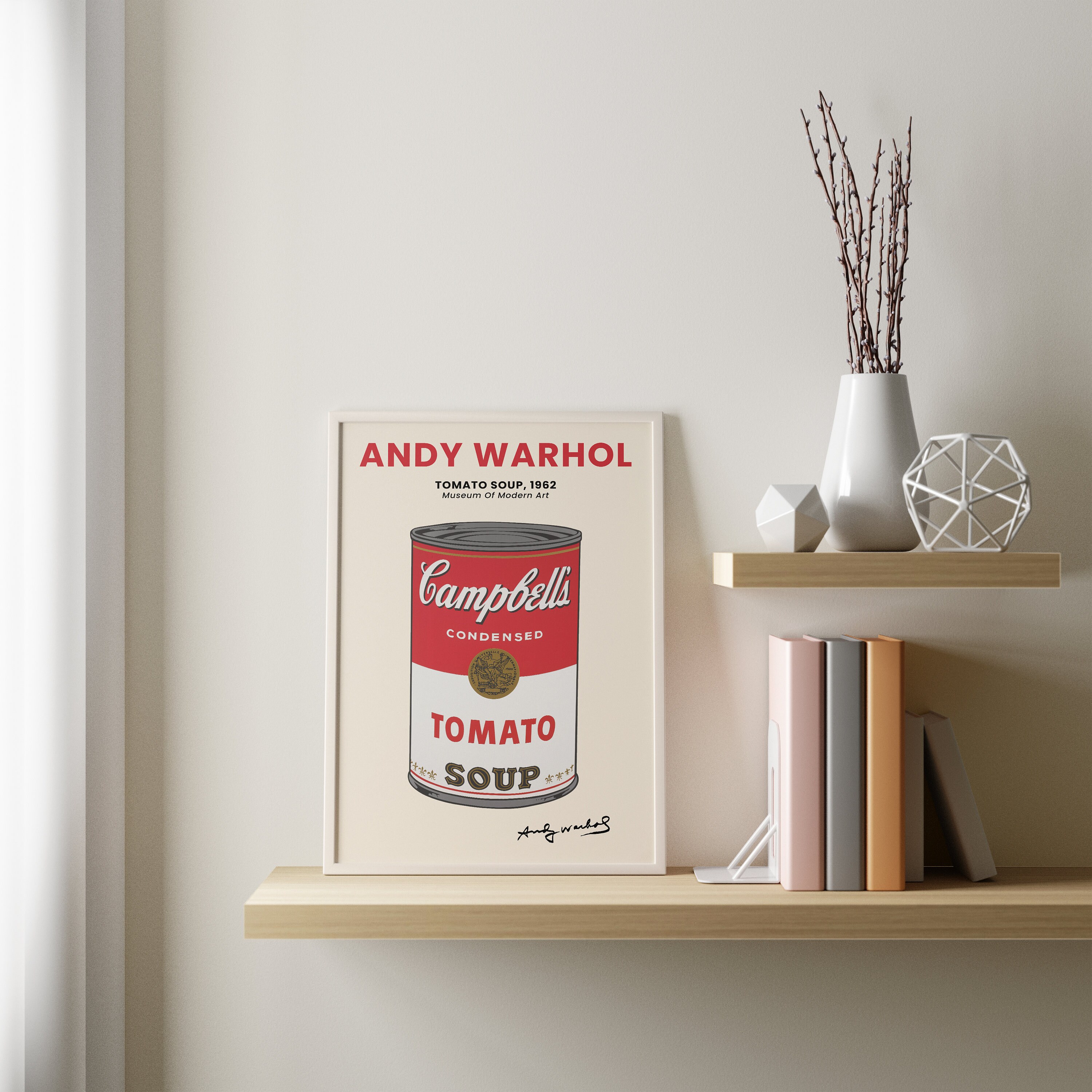 Andy Warhol Tomato Soup, Campbells Soup Print, Warhol Pop Art ...
