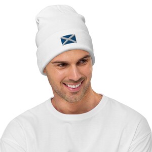 Scotland Scottish Embroidered Beanie